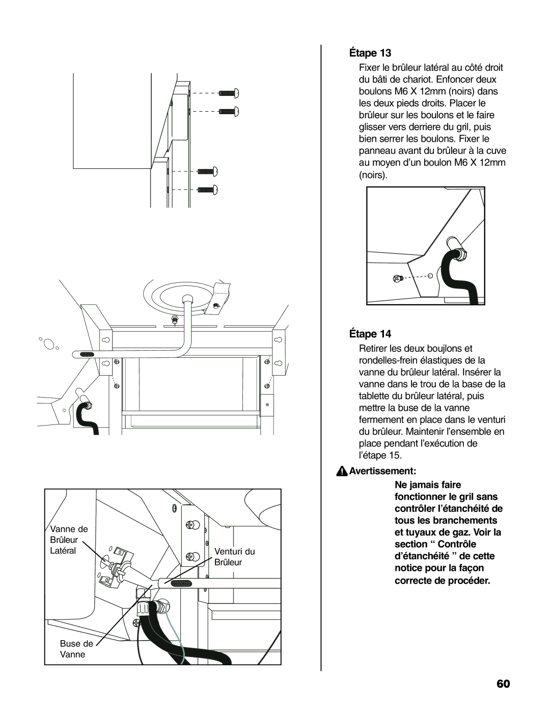 Brinkmann Madison owner manual Avertissement 