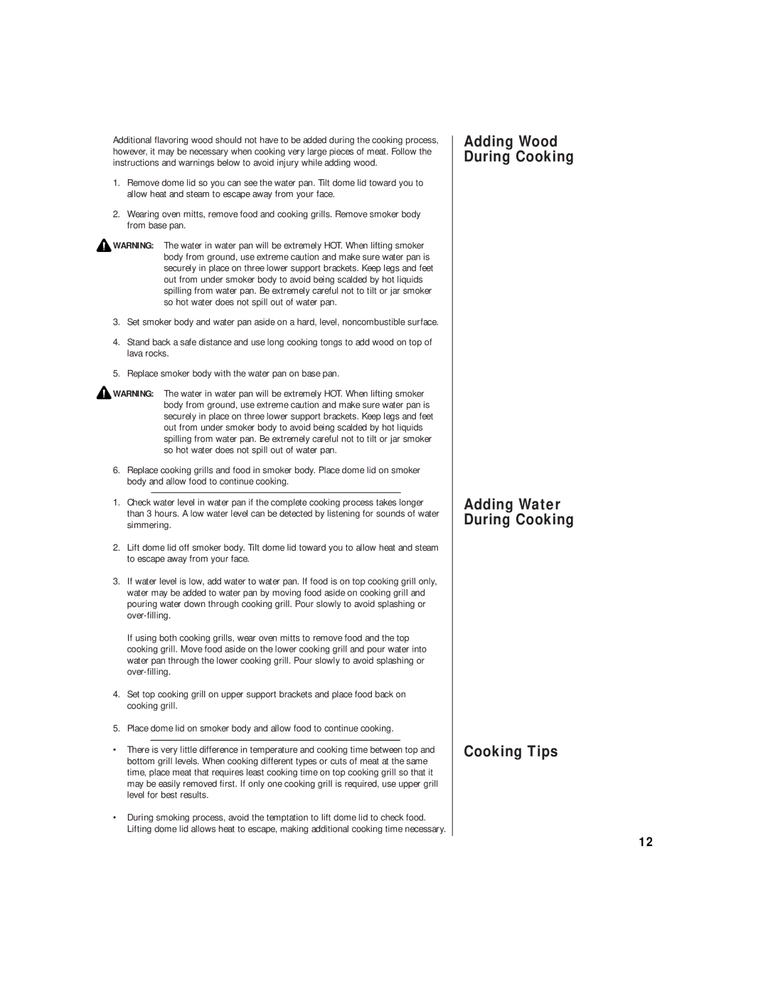 Brinkmann OUTDOOR GAS COOKER owner manual 