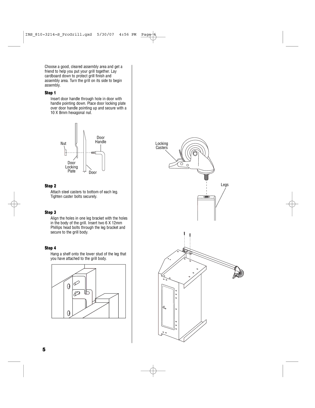 Brinkmann PROFESSIONAL STAINLESS STEEL Charcoal Grill owner manual Step 