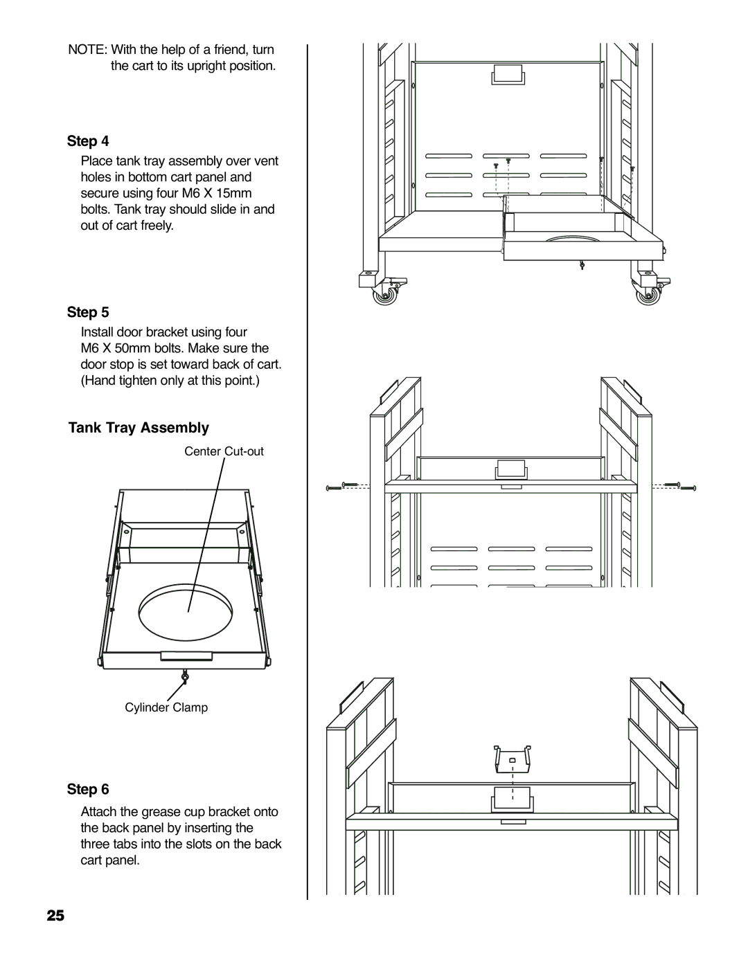 Brinkmann ProSeries 4435 owner manual Tank Tray Assembly 