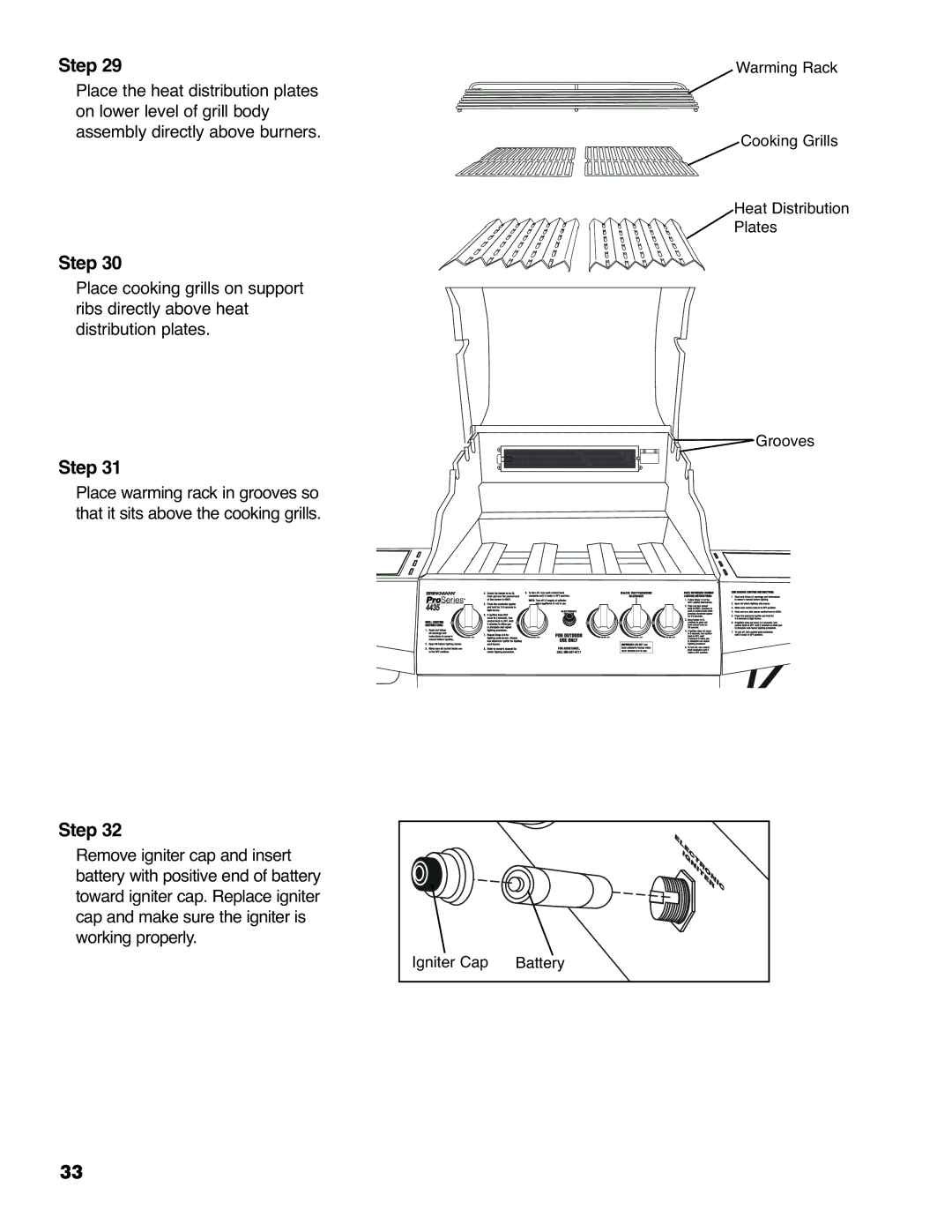 Brinkmann ProSeries 4435 owner manual Step 