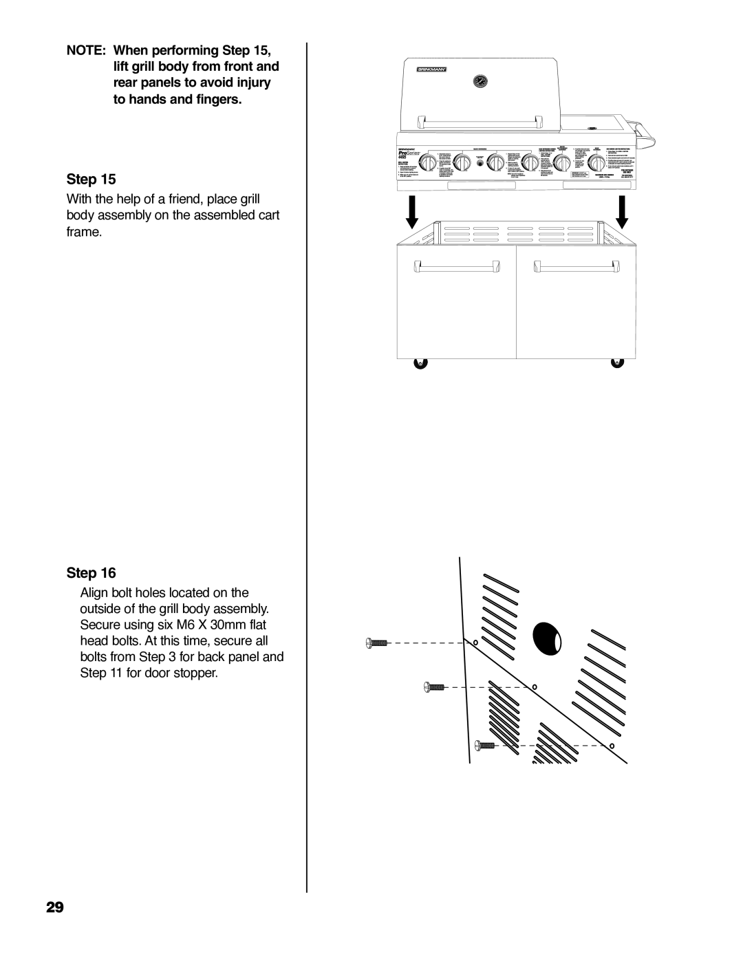 Brinkmann ProSeries 4495 owner manual Step 