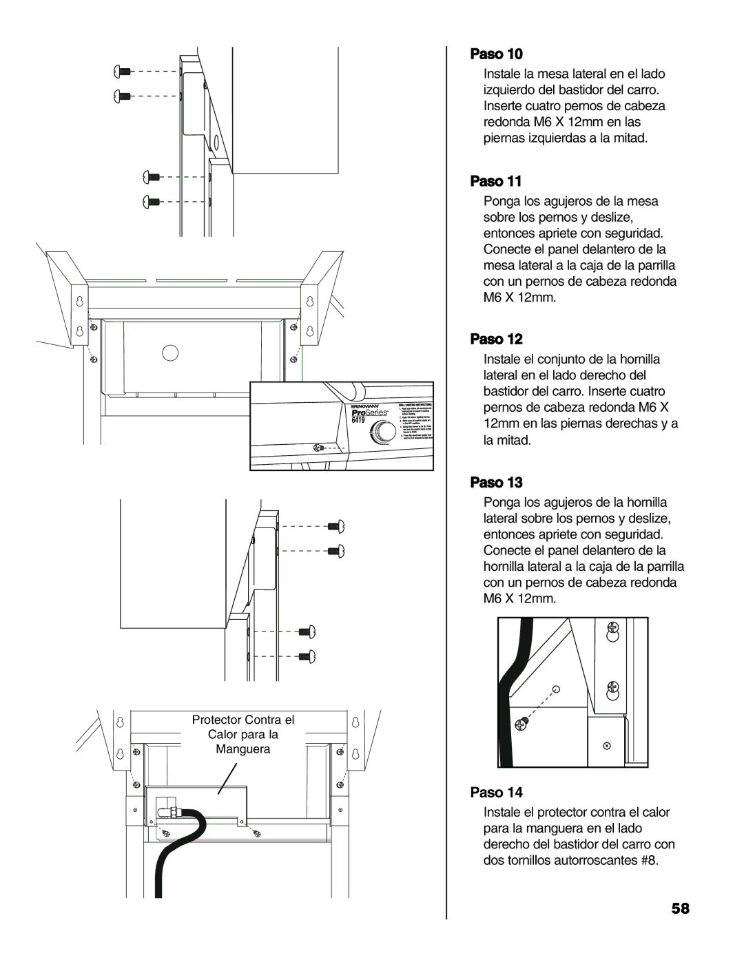 Brinkmann Series 6419 owner manual Protector Contra el 