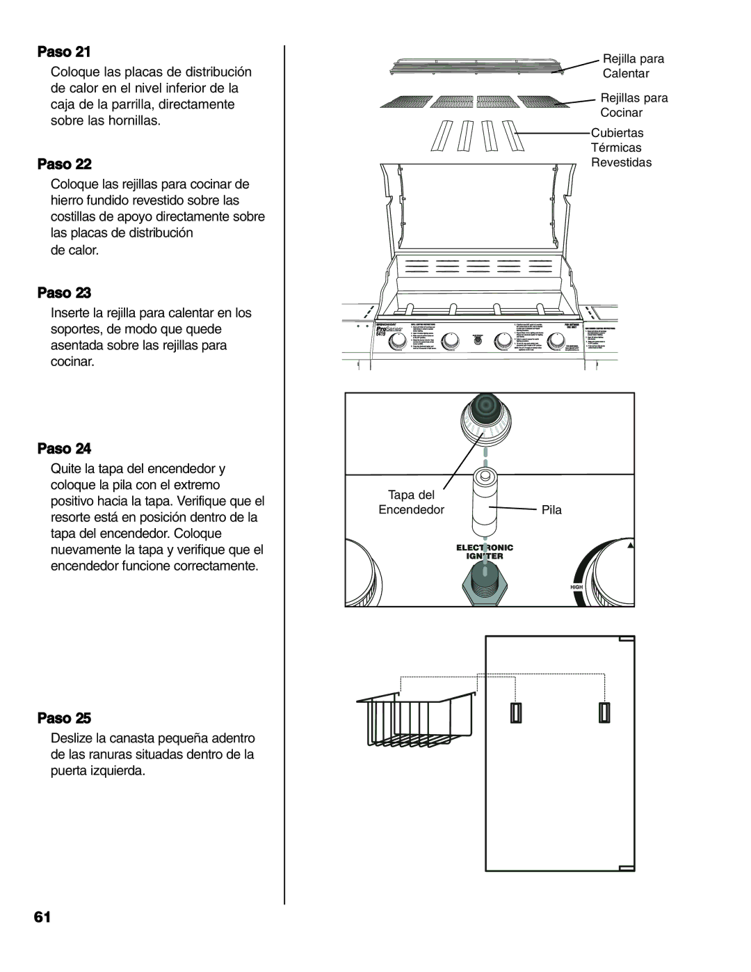 Brinkmann Series 6419 owner manual Paso 