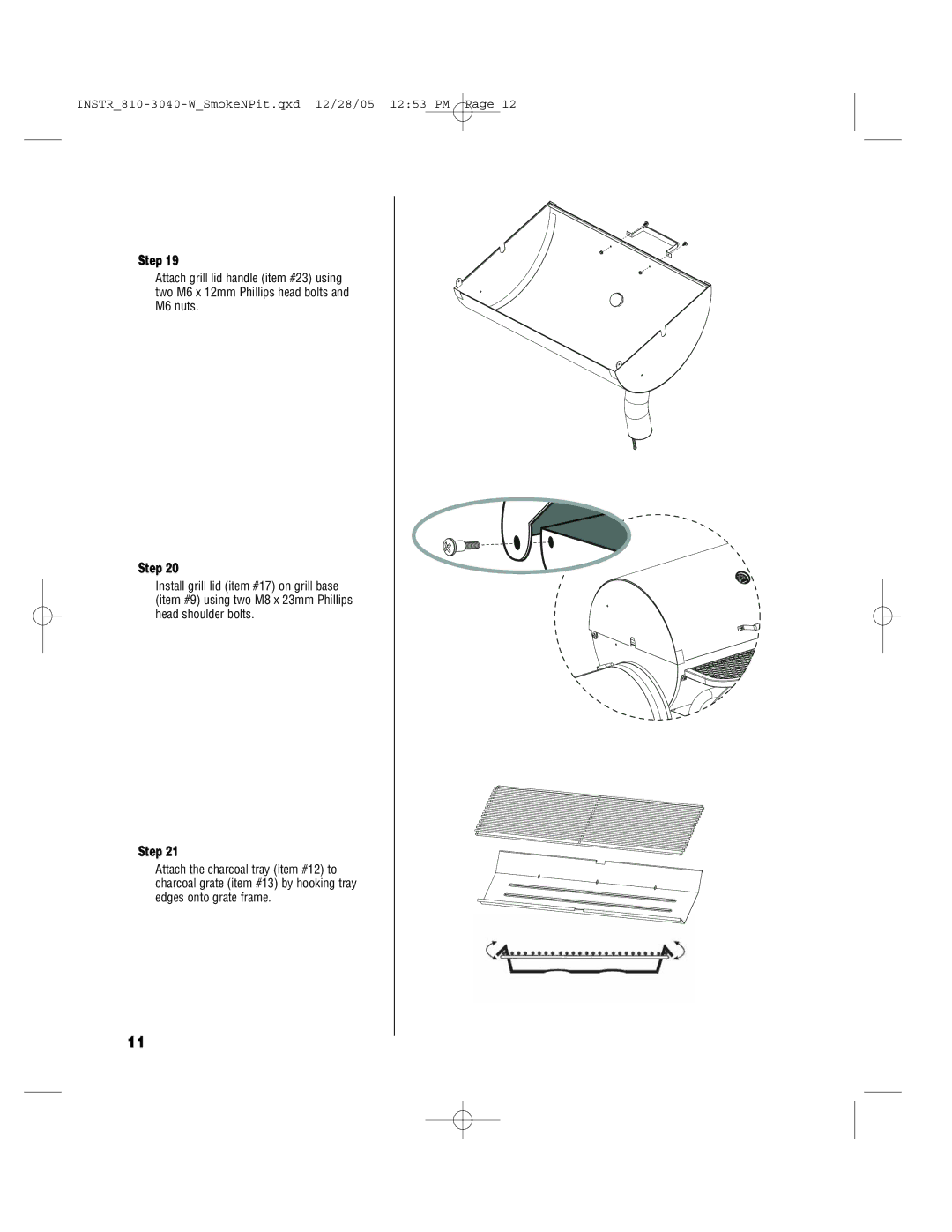 Brinkmann Smoke'n Pit owner manual Step 