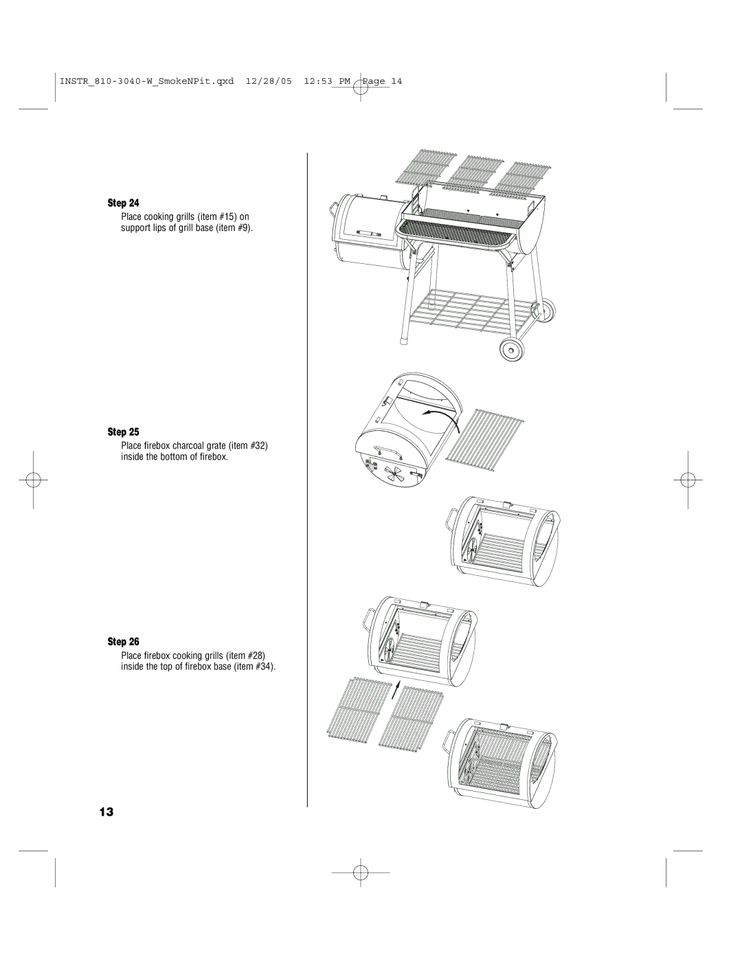 Brinkmann Smoke'n Pit owner manual Step 