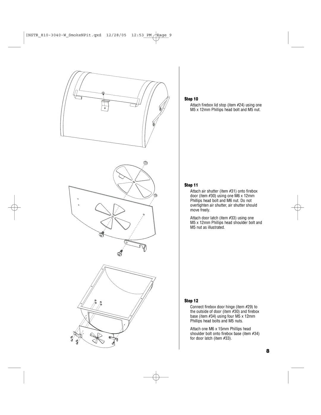 Brinkmann Smoke'n Pit owner manual Step 