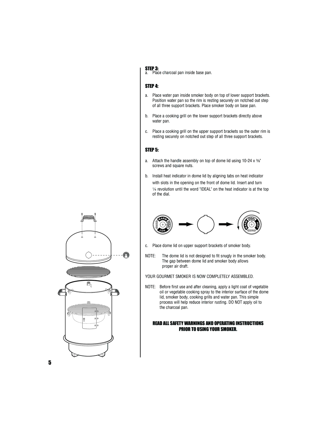 Brinkmann Smoker owner manual Step 