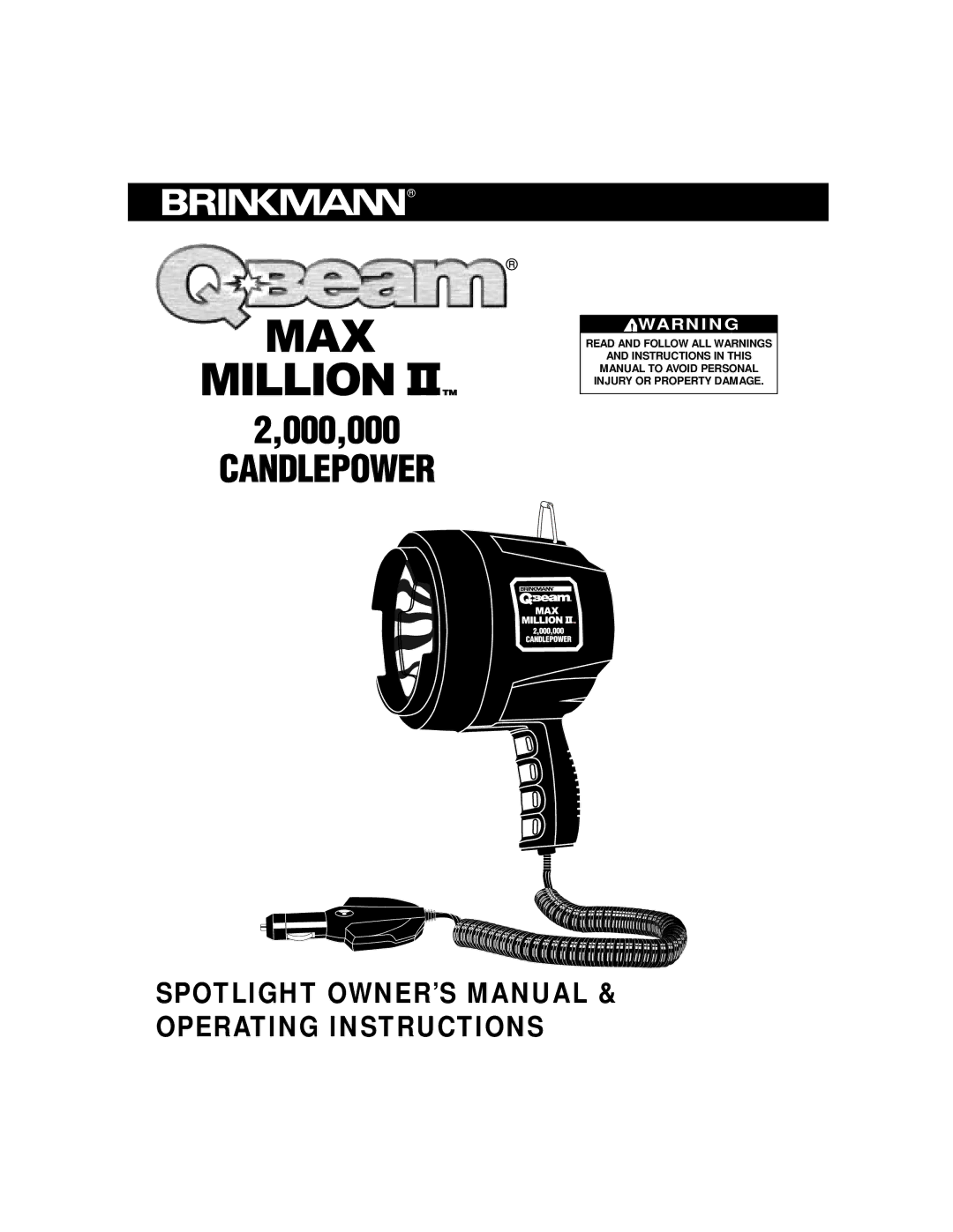 Brinkmann SpotLigth owner manual 