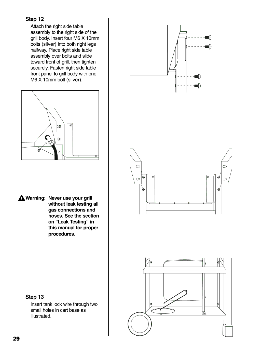 Brinkmann Stainless Steel 4 Burner Gas Grill owner manual Step 