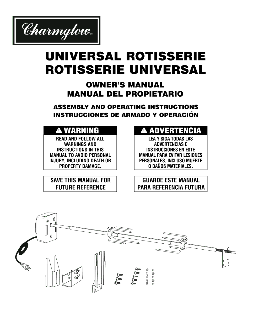 Brinkmann manual Universal Rotisserie Rotisserie Universal 