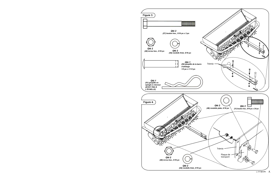 Brinly-Hardy AS-30 BH, AS-40 BH owner manual Trémie 