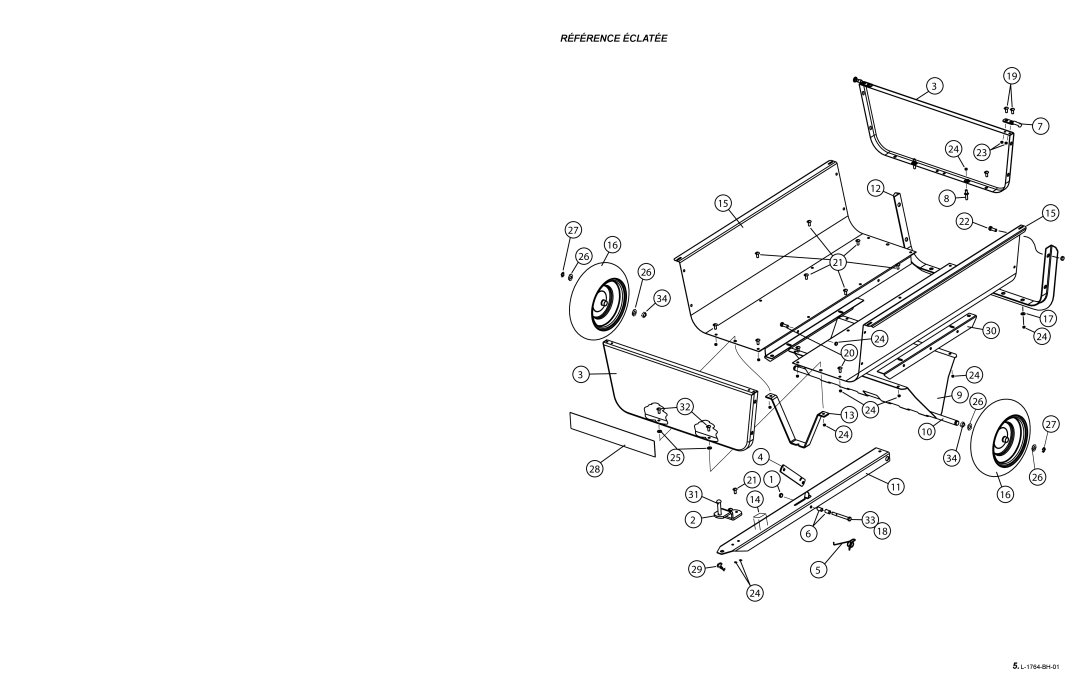 Brinly-Hardy hdc-10, hdc-18 owner manual Référence Éclatée 