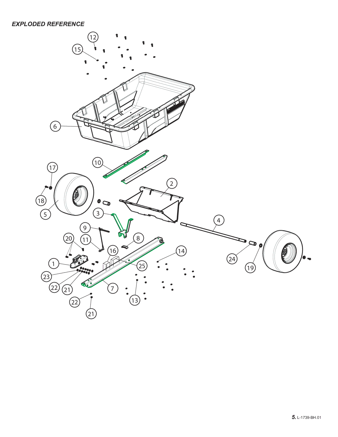 Brinly-Hardy PCT-10LX ATV BH owner manual Exploded Reference 