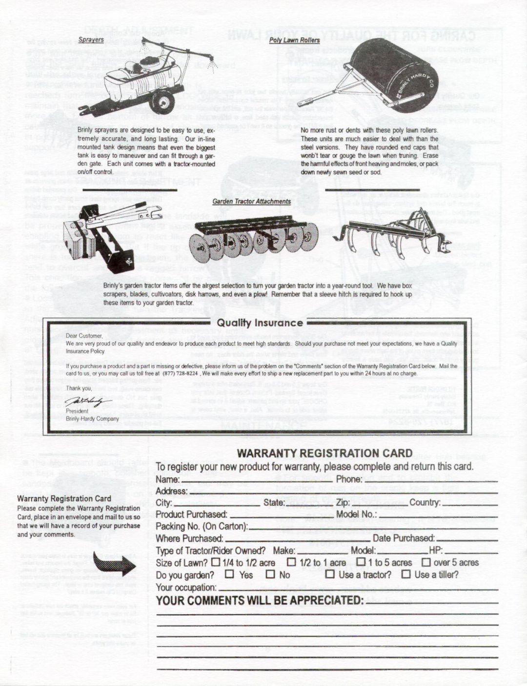 Brinly-Hardy PP-510 manual 