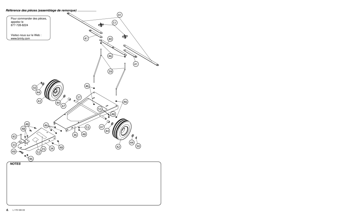 Brinly-Hardy ST-250 BH, ST-150 BH, 15 & 25 GALLON TOW-BEHIND LAWN SPRAYER Référence des pièces assemblage de remorque 