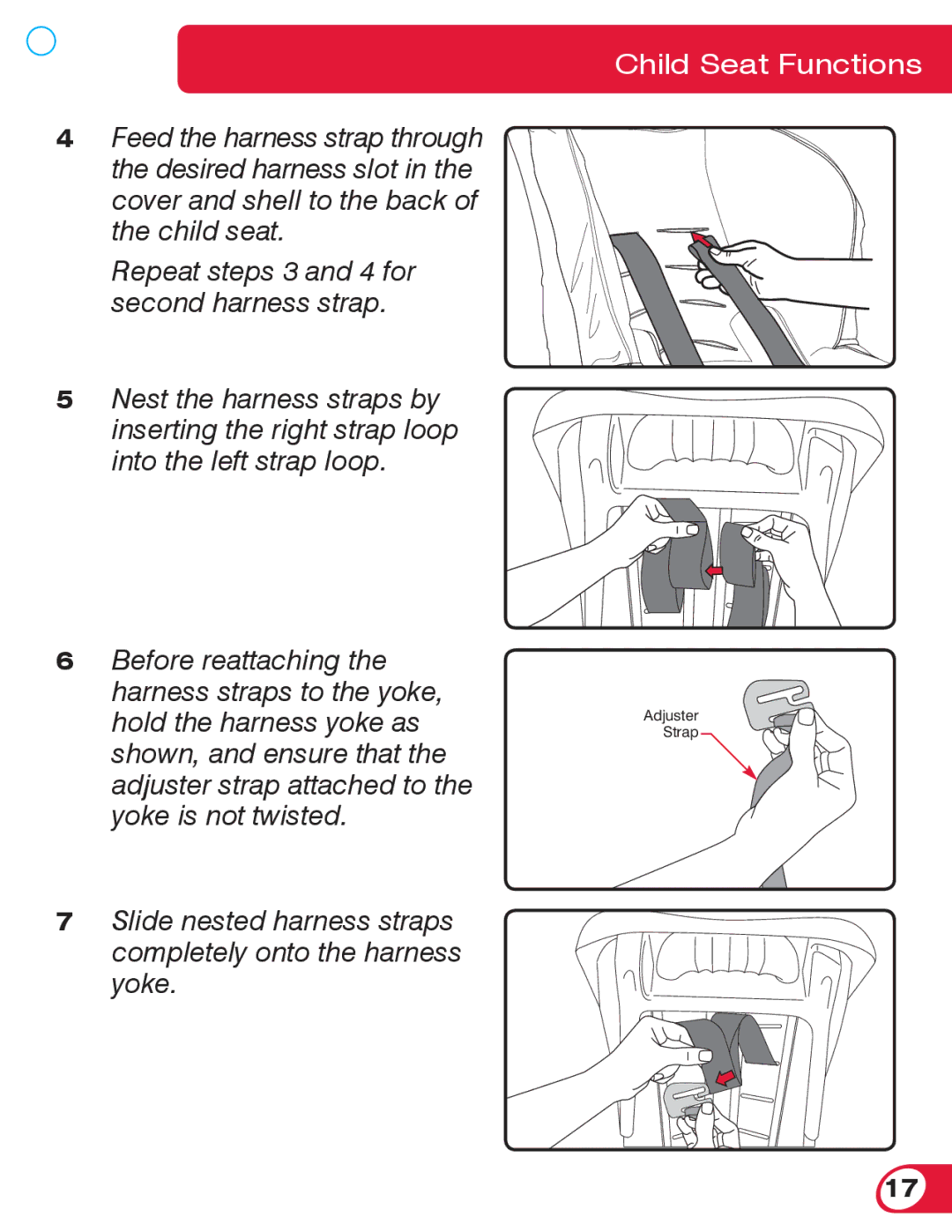 Britax 55 manual Adjuster Strap 