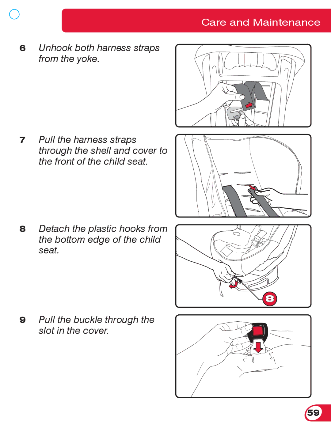 Britax 55 manual Care and Maintenance 