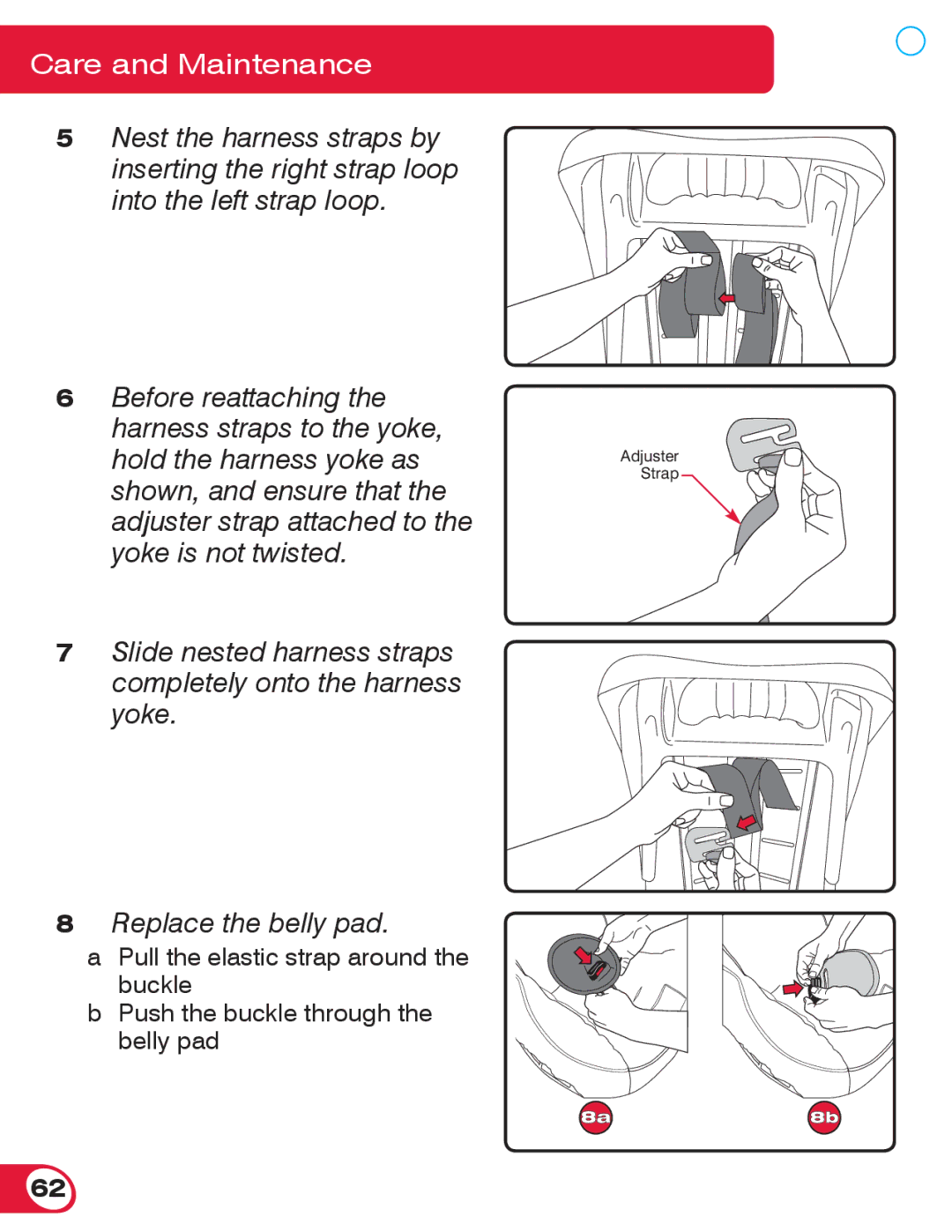 Britax 55 manual Adjuster Strap 