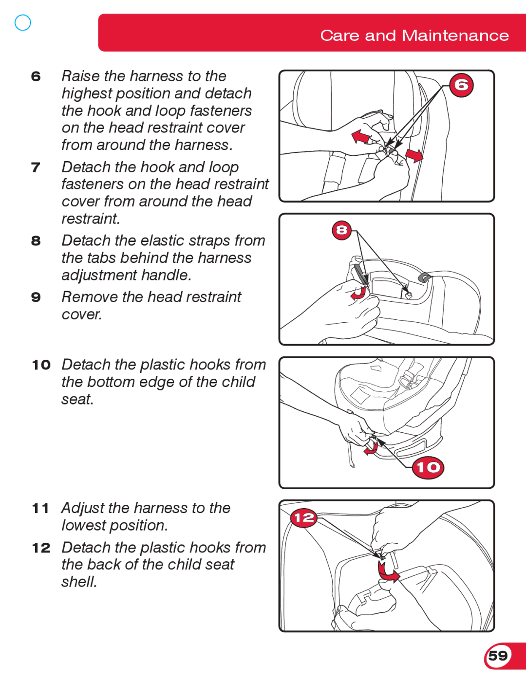 Britax 70 CS manual Care and Maintenance 