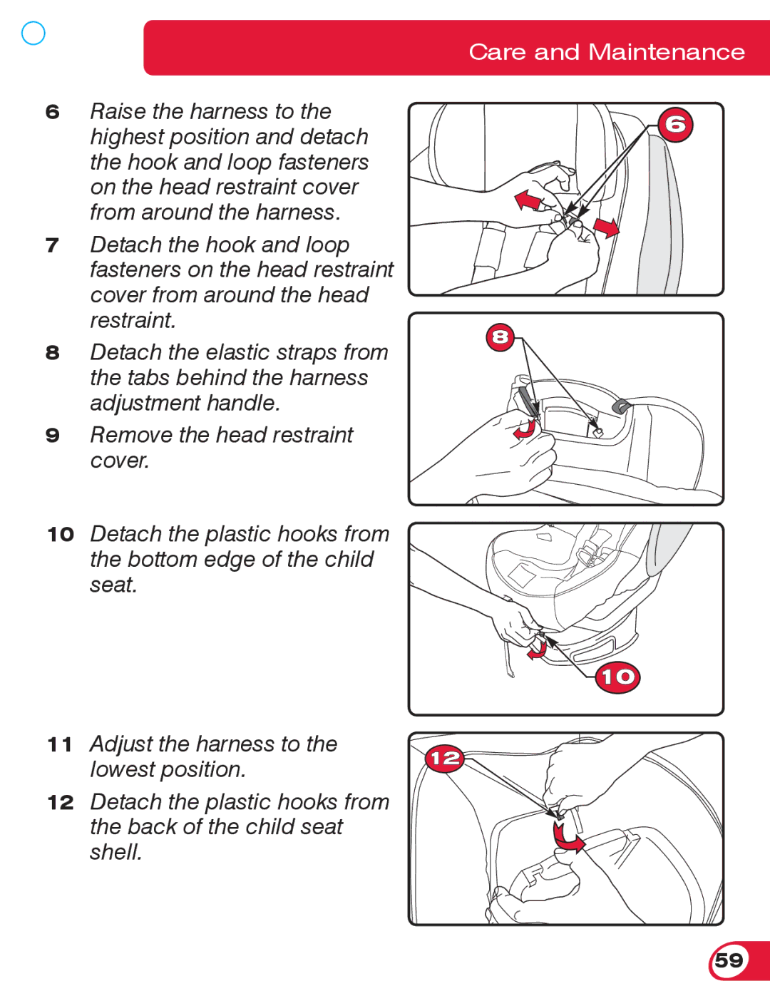 Britax 70 CS manual Care and Maintenance 