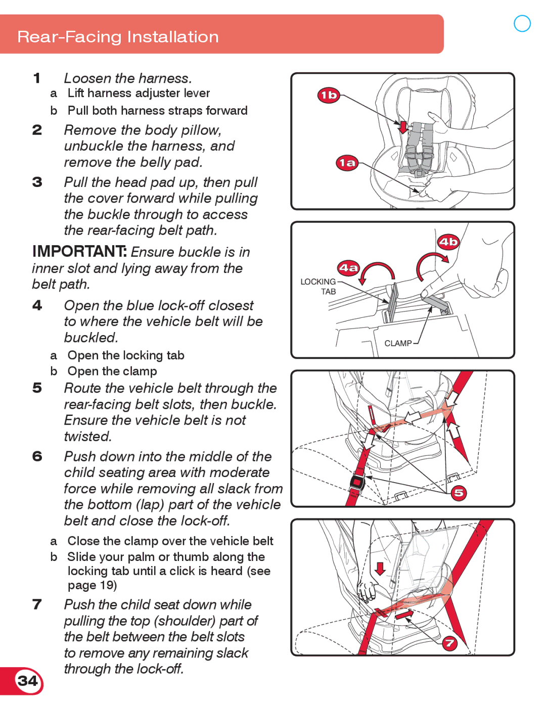 Britax 70 manual Loosen the harness 