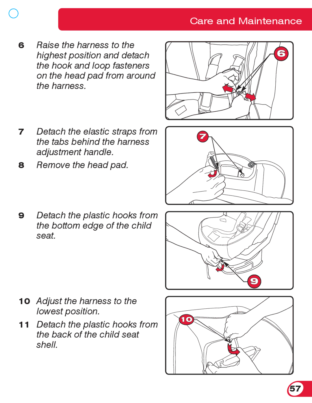 Britax 70 manual Care and Maintenance 