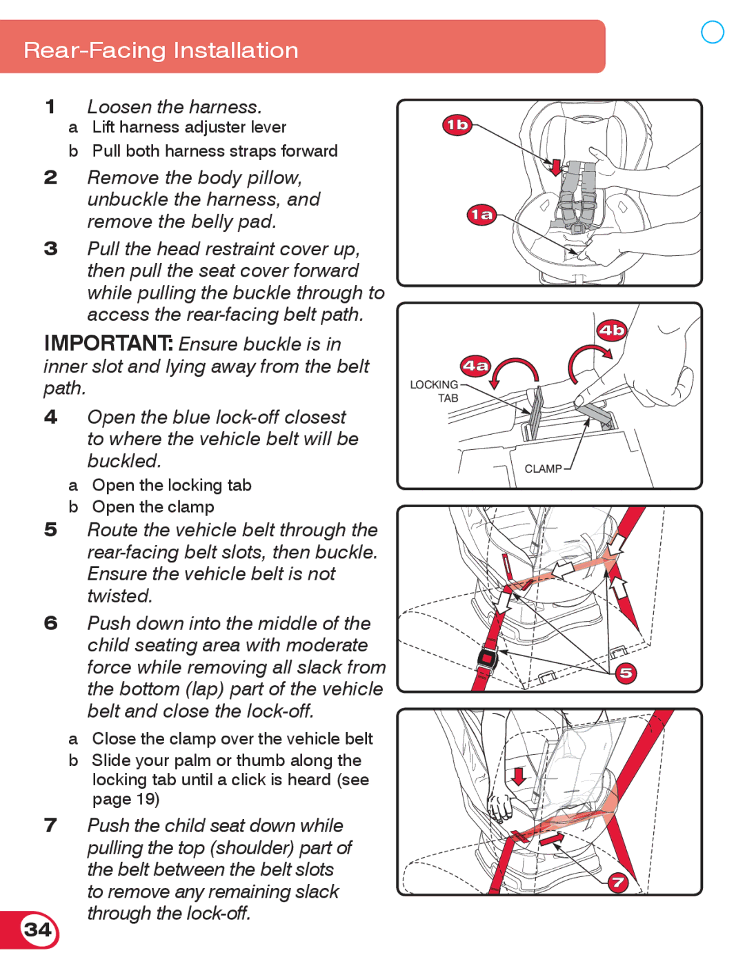 Britax 70 manual Loosen the harness 