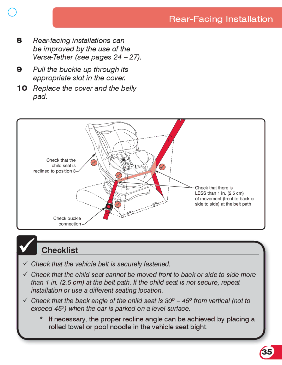 Britax 70 manual Replace the cover and the belly pad 