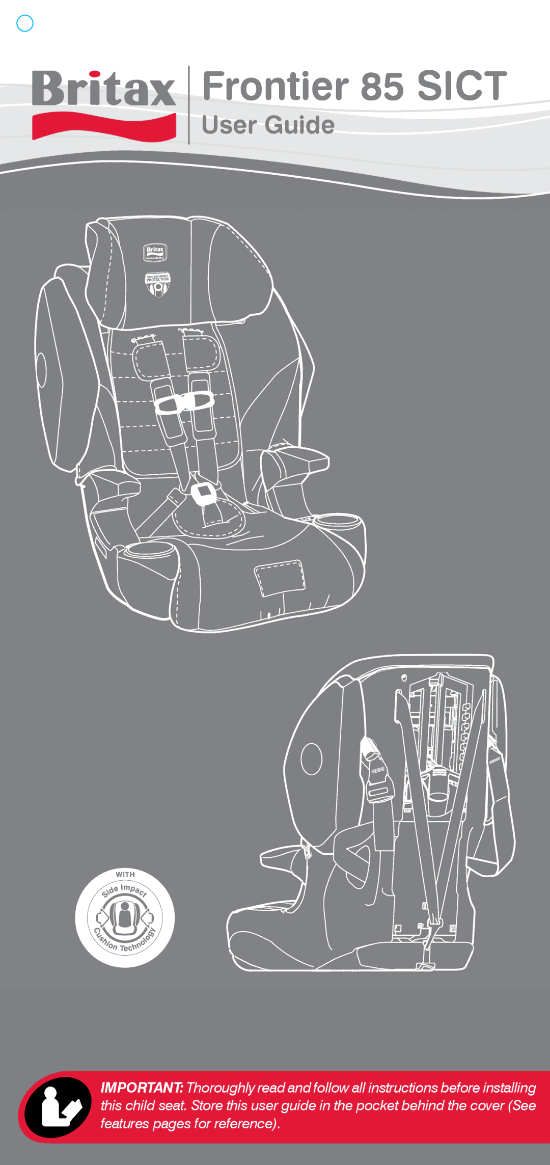 Britax 85 SICT manual Frontier 85 Sict 