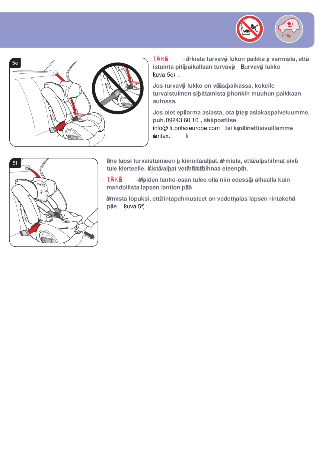 Britax BB0-702-00 manual 18kg 