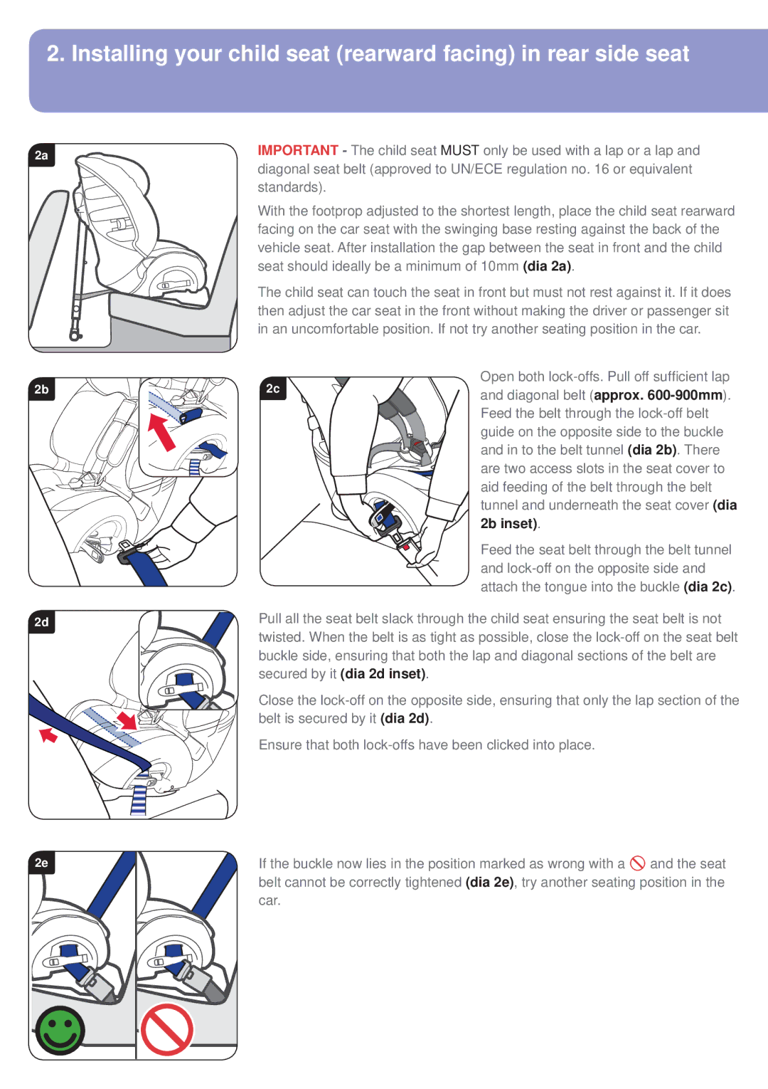 Britax BB0-702-00 manual 2b inset 