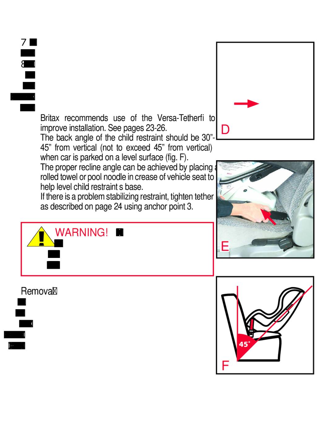 Britax Boulevard manual Removal 