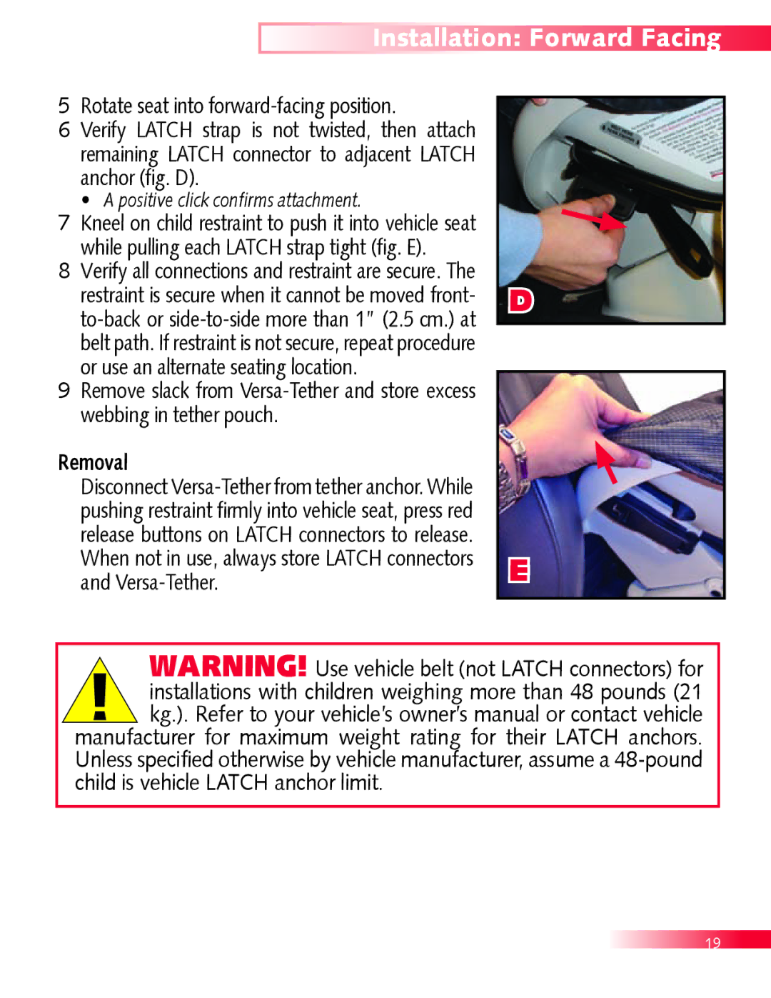 Britax Boulevard manual Installation Forward Facing, 5Rotate seat into forward-facing position 