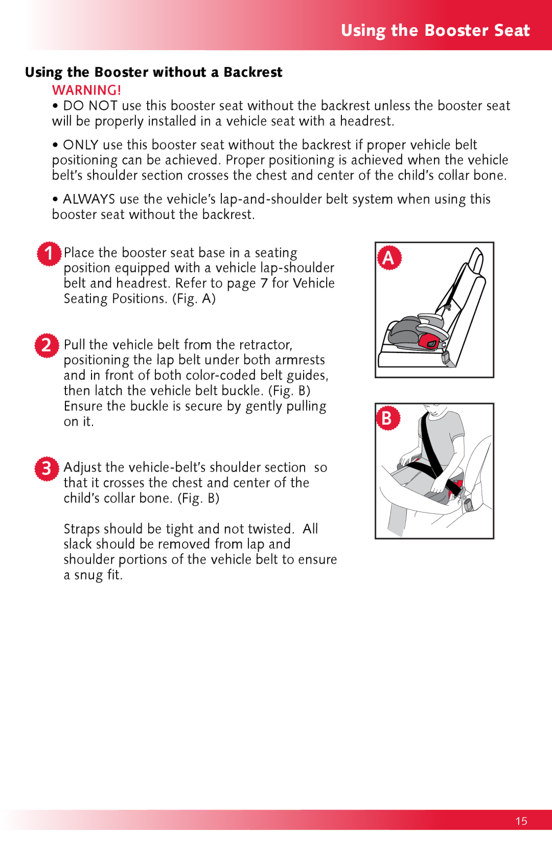 Britax Monarch manual Seating Positions. Fig. a 