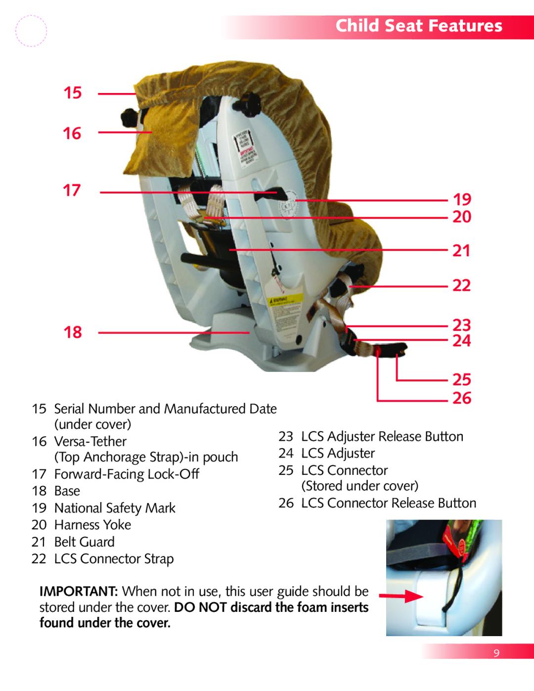 Britax P321900 manual 17 19 