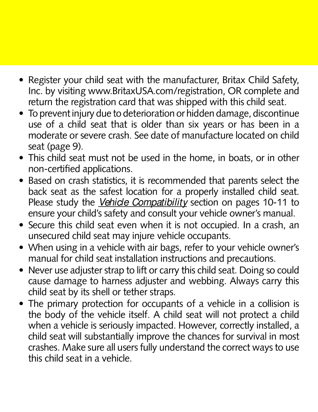 Britax P321900 manual 