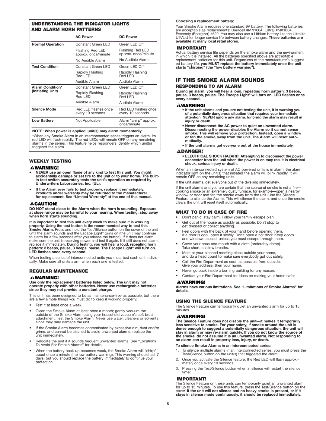 BRK electronic 7020B user manual If this Smoke Alarm Sounds 