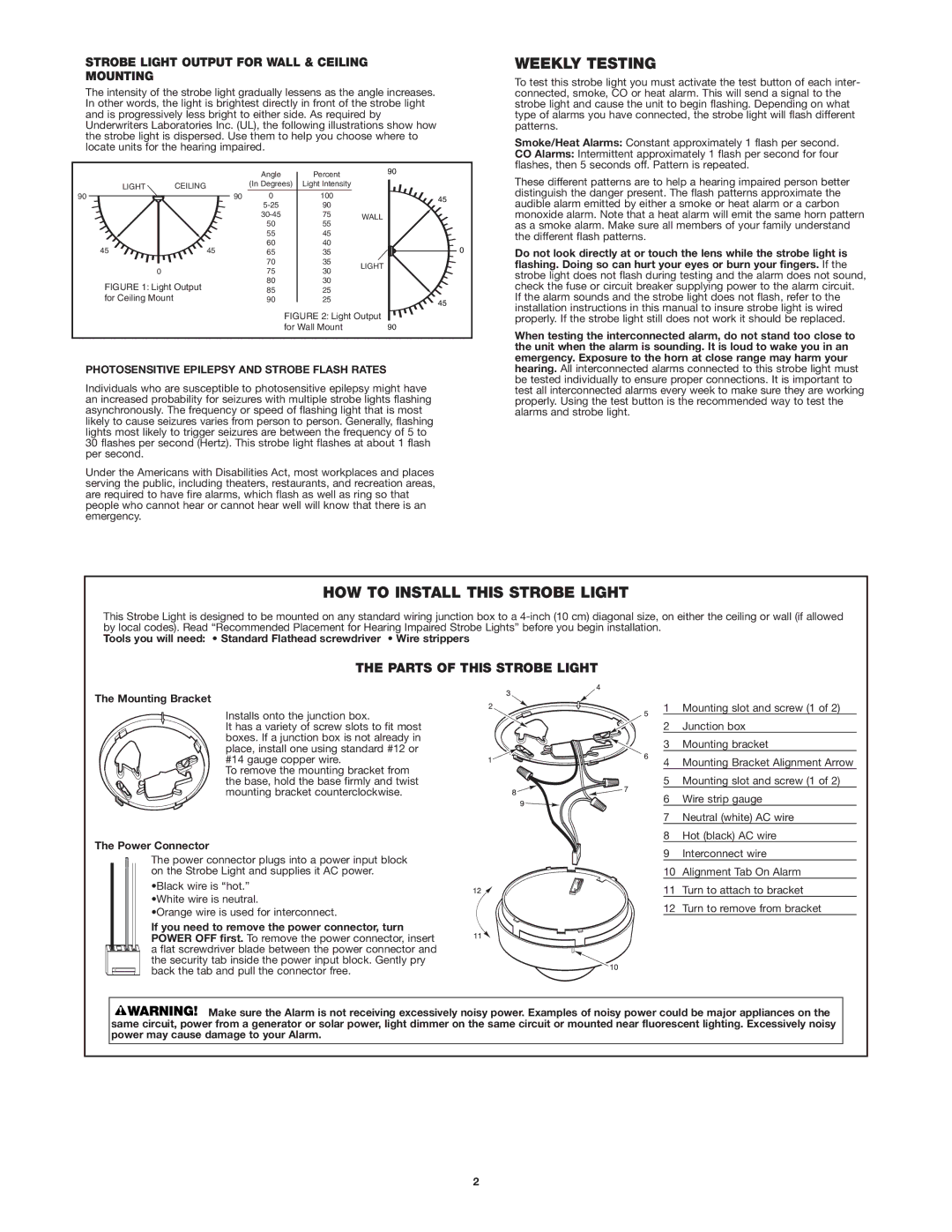 BRK electronic SL177 Weekly Testing, HOW to Install this Strobe Light, Strobe Light Output for Wall & Ceiling Mounting 