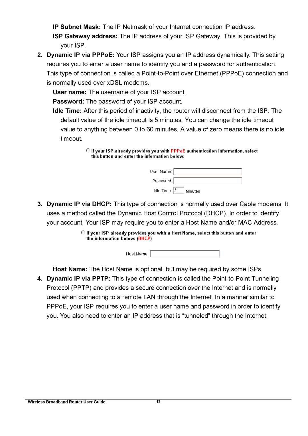 Broadband Products xDSL/Cable manual Wireless Broadband Router User Guide 