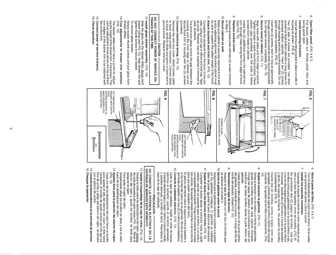 Broan 153623, 153604 manual 