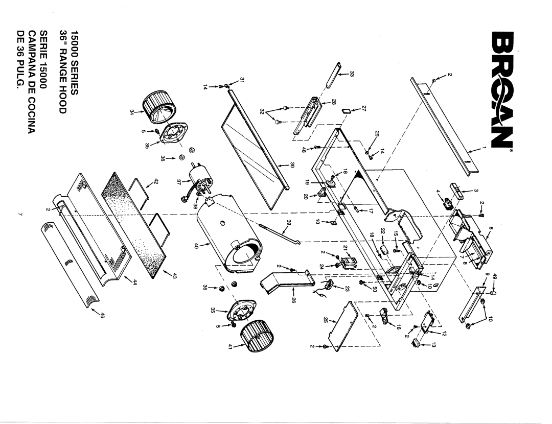 Broan 153623, 153604 manual 