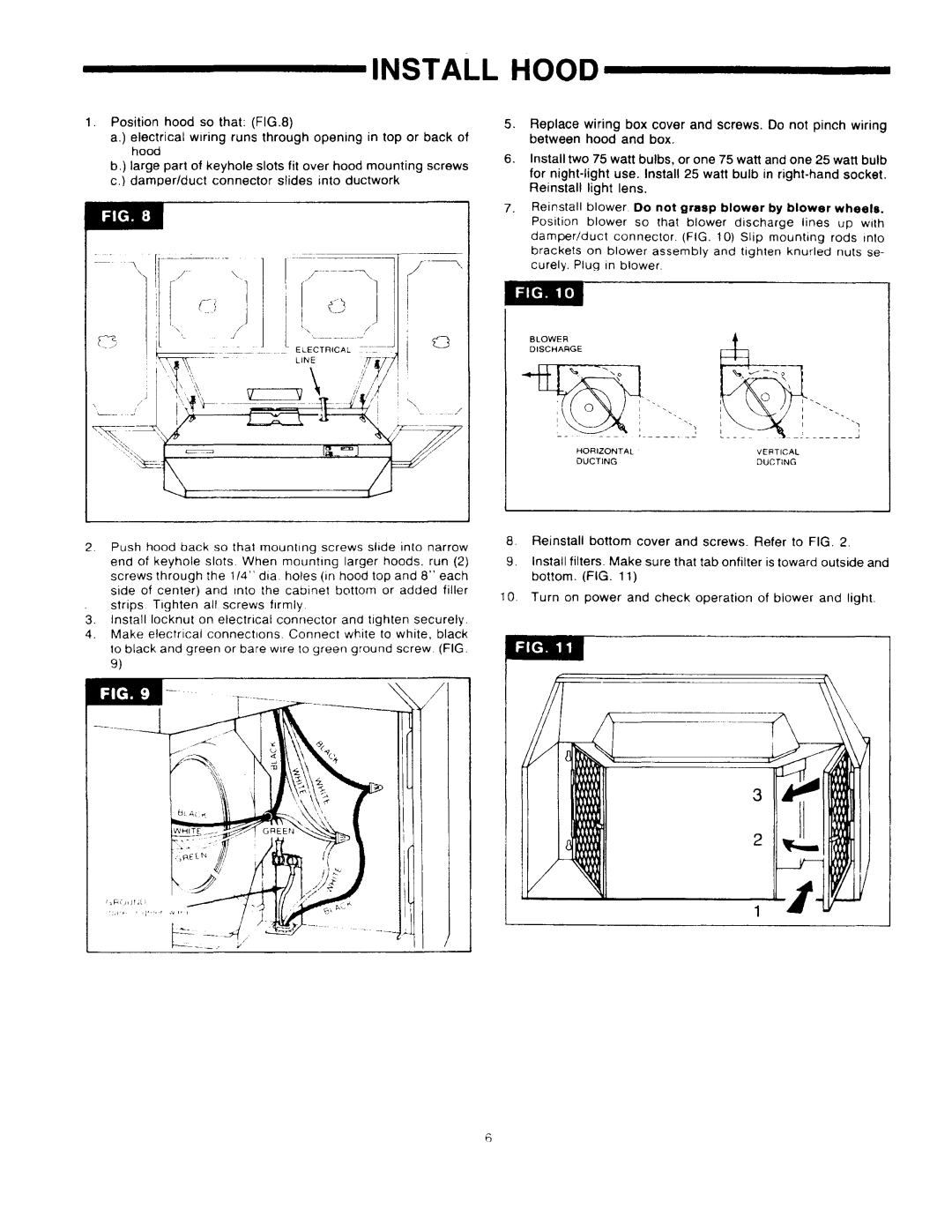 Broan 893004 manual 