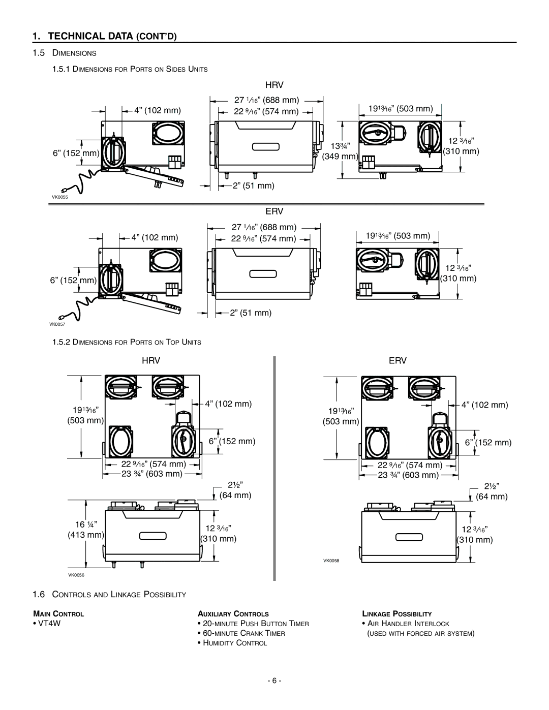 Broan HRV90HS, ERV90HCS installation instructions Hrv 