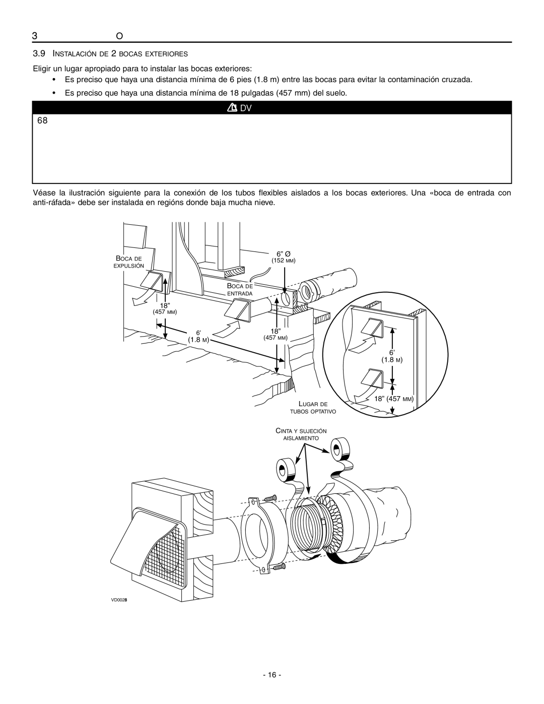 Broan ERV90HCT, HRV90HT installation instructions 18 457 MM 