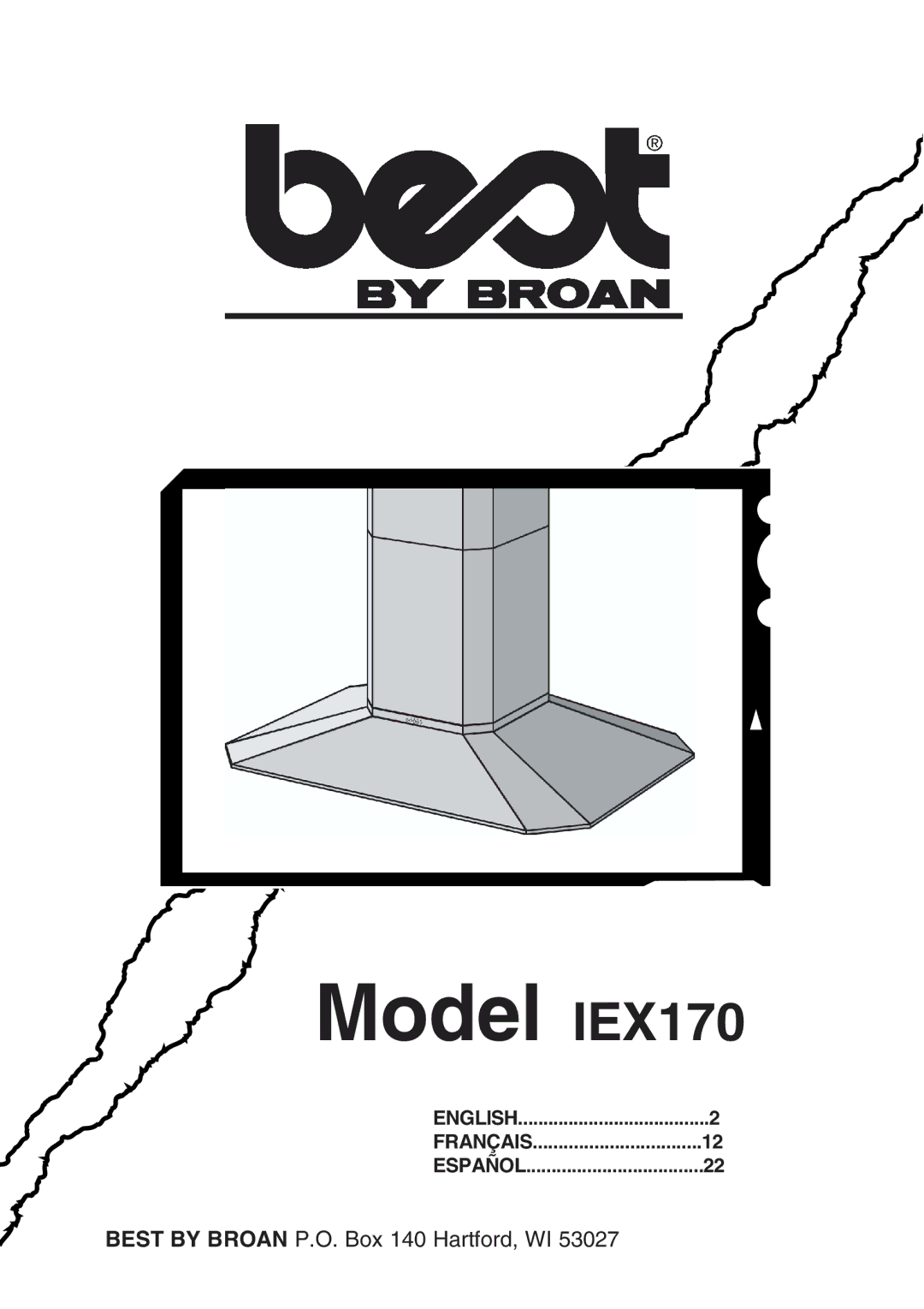 Broan manual Model IEX170 