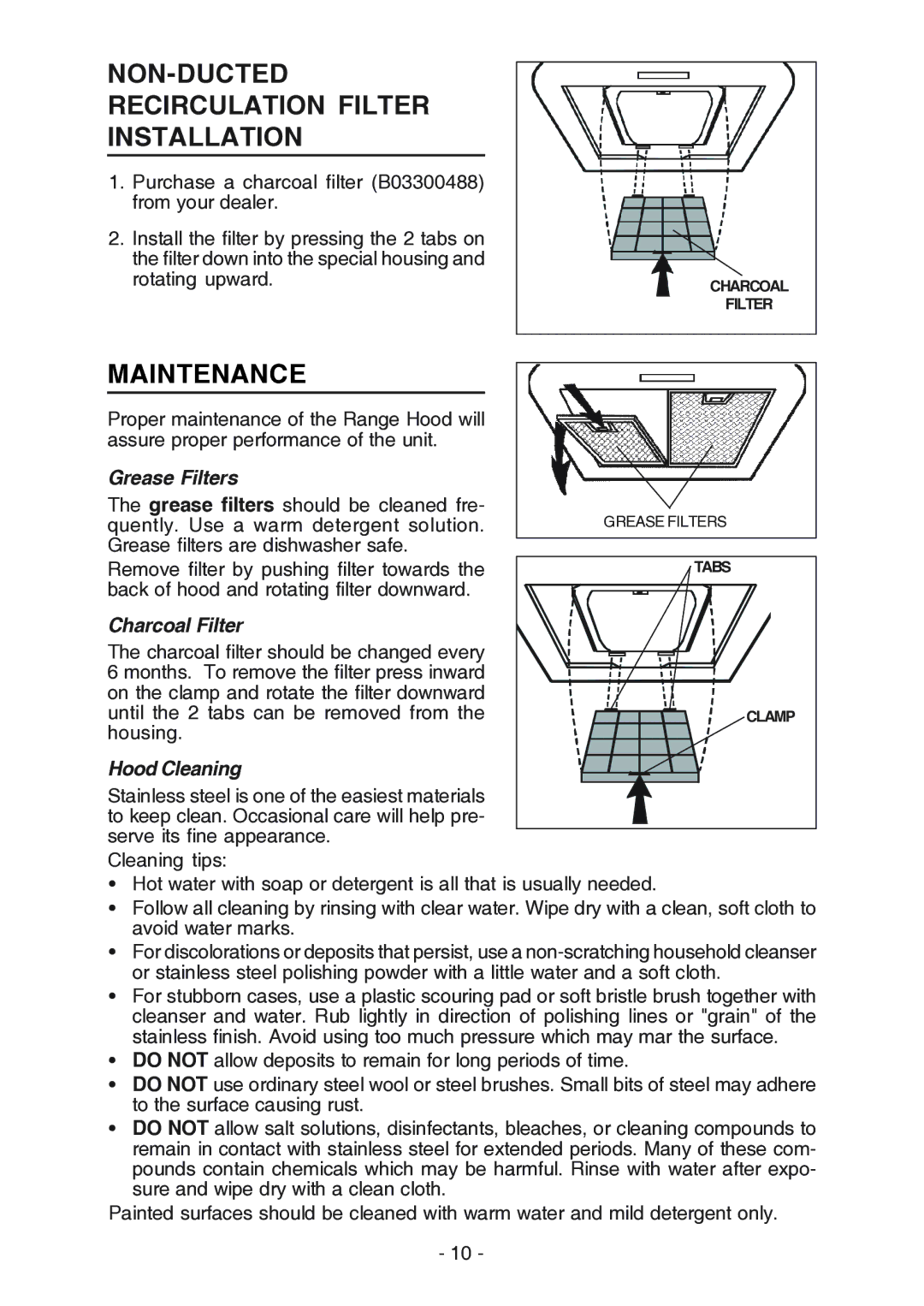 Broan RM523004 NON-DUCTED Recirculation Filter Installation, Maintenance, Grease Filters, Charcoal Filter, Hood Cleaning 