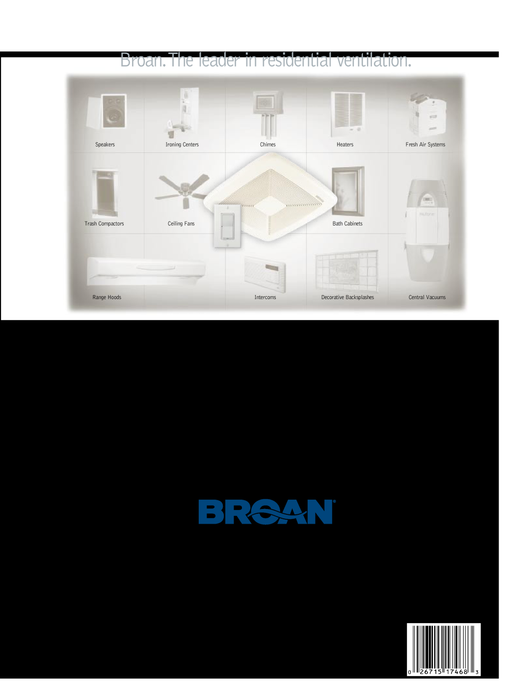 Broan SmartSense manual Broan.The leader in residential ventilation, In Canada call 