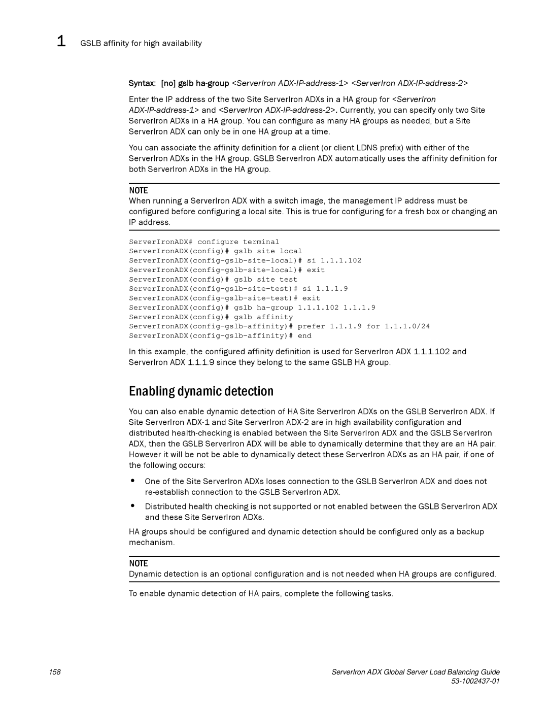 Brocade Communications Systems 12.4.00 manual Enabling dynamic detection 