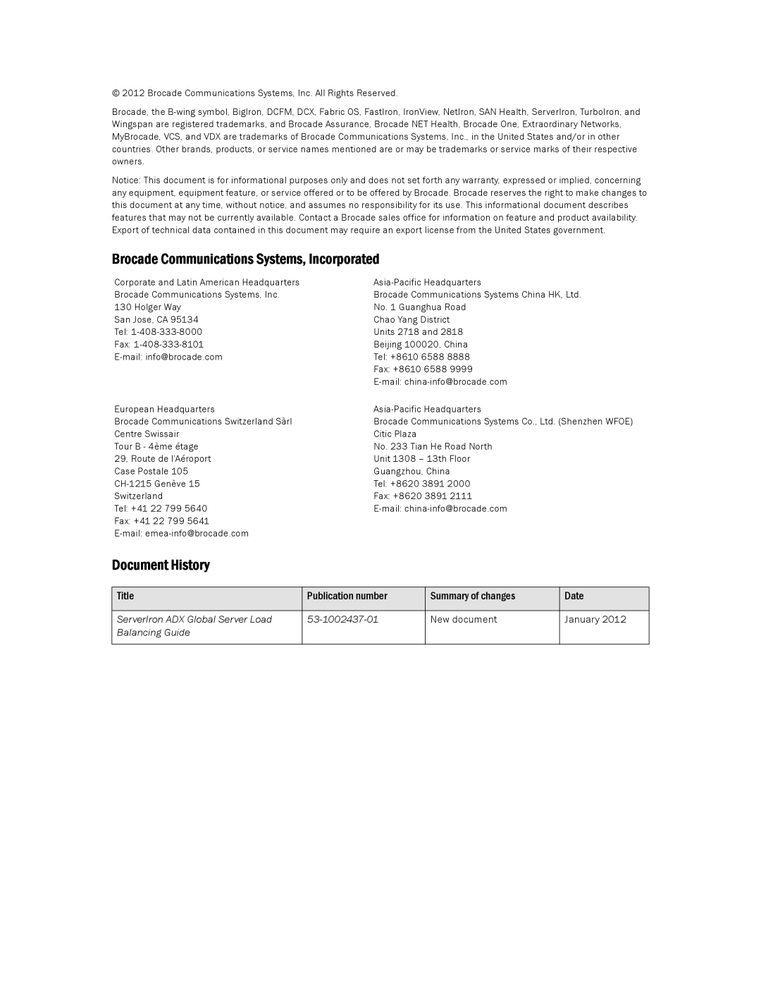 Brocade Communications Systems 12.4.00 manual Brocade Communications Systems, Incorporated 